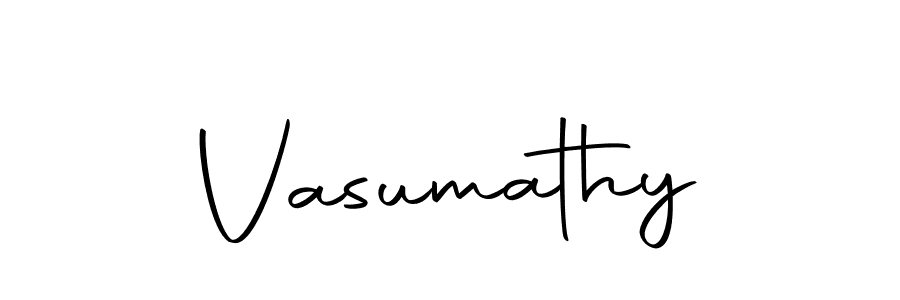 Make a beautiful signature design for name Vasumathy. With this signature (Autography-DOLnW) style, you can create a handwritten signature for free. Vasumathy signature style 10 images and pictures png