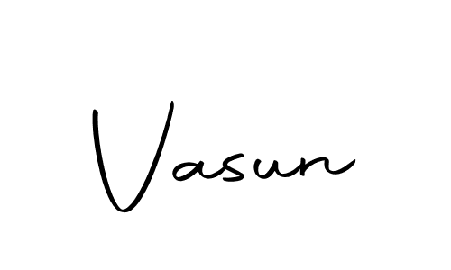 Create a beautiful signature design for name Vasun. With this signature (Autography-DOLnW) fonts, you can make a handwritten signature for free. Vasun signature style 10 images and pictures png