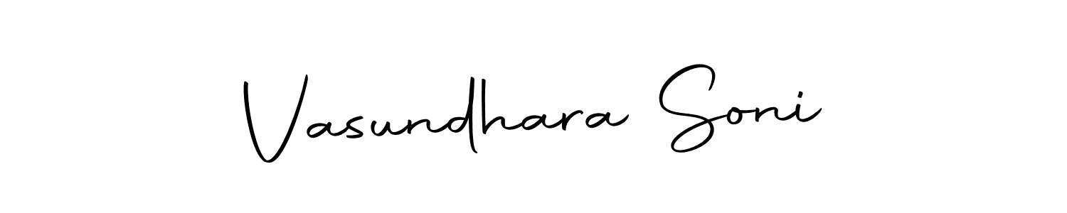 You should practise on your own different ways (Autography-DOLnW) to write your name (Vasundhara Soni) in signature. don't let someone else do it for you. Vasundhara Soni signature style 10 images and pictures png