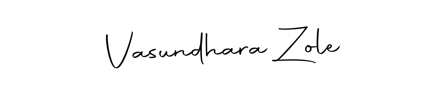 Also You can easily find your signature by using the search form. We will create Vasundhara Zole name handwritten signature images for you free of cost using Autography-DOLnW sign style. Vasundhara Zole signature style 10 images and pictures png
