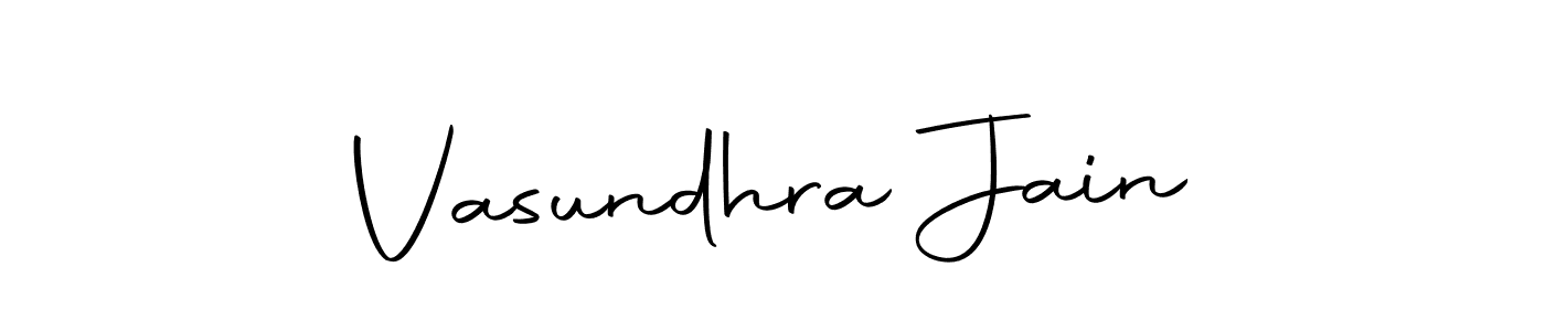 How to make Vasundhra Jain signature? Autography-DOLnW is a professional autograph style. Create handwritten signature for Vasundhra Jain name. Vasundhra Jain signature style 10 images and pictures png