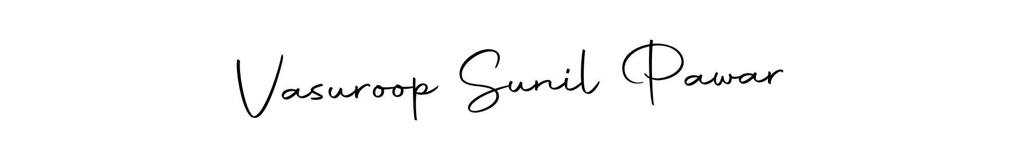 if you are searching for the best signature style for your name Vasuroop Sunil Pawar. so please give up your signature search. here we have designed multiple signature styles  using Autography-DOLnW. Vasuroop Sunil Pawar signature style 10 images and pictures png