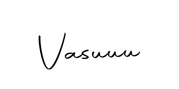 Make a beautiful signature design for name Vasuuu. With this signature (Autography-DOLnW) style, you can create a handwritten signature for free. Vasuuu signature style 10 images and pictures png
