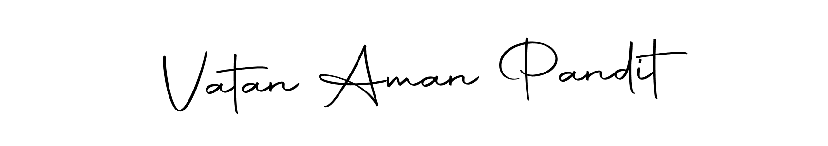 How to make Vatan Aman Pandit signature? Autography-DOLnW is a professional autograph style. Create handwritten signature for Vatan Aman Pandit name. Vatan Aman Pandit signature style 10 images and pictures png