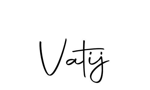 Make a beautiful signature design for name Vatij. With this signature (Autography-DOLnW) style, you can create a handwritten signature for free. Vatij signature style 10 images and pictures png