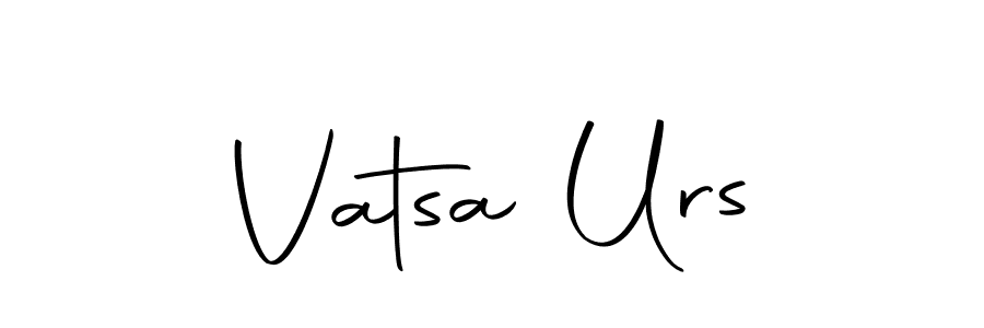 Use a signature maker to create a handwritten signature online. With this signature software, you can design (Autography-DOLnW) your own signature for name Vatsa Urs. Vatsa Urs signature style 10 images and pictures png