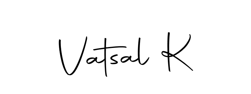Make a short Vatsal K signature style. Manage your documents anywhere anytime using Autography-DOLnW. Create and add eSignatures, submit forms, share and send files easily. Vatsal K signature style 10 images and pictures png
