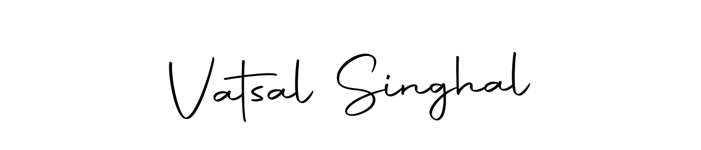 Design your own signature with our free online signature maker. With this signature software, you can create a handwritten (Autography-DOLnW) signature for name Vatsal Singhal. Vatsal Singhal signature style 10 images and pictures png