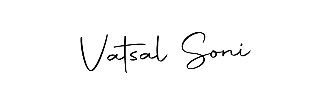 Make a short Vatsal Soni signature style. Manage your documents anywhere anytime using Autography-DOLnW. Create and add eSignatures, submit forms, share and send files easily. Vatsal Soni signature style 10 images and pictures png