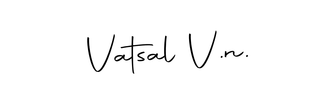 The best way (Autography-DOLnW) to make a short signature is to pick only two or three words in your name. The name Vatsal V.n. include a total of six letters. For converting this name. Vatsal V.n. signature style 10 images and pictures png