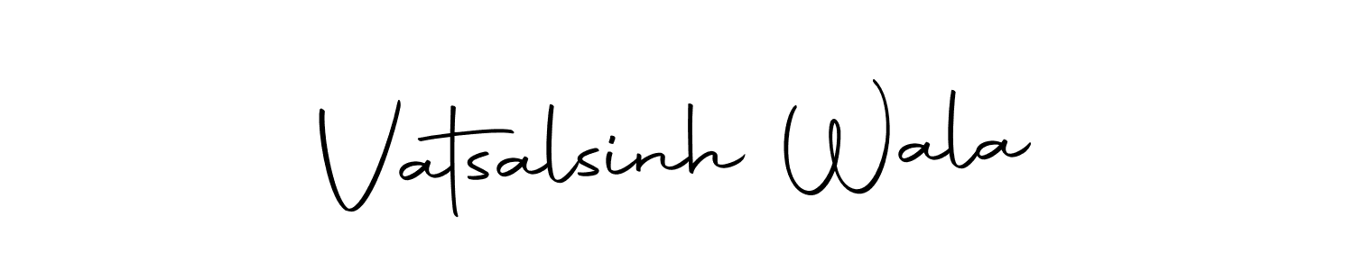 How to make Vatsalsinh Wala name signature. Use Autography-DOLnW style for creating short signs online. This is the latest handwritten sign. Vatsalsinh Wala signature style 10 images and pictures png