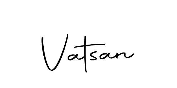 Make a beautiful signature design for name Vatsan. Use this online signature maker to create a handwritten signature for free. Vatsan signature style 10 images and pictures png