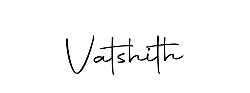 Use a signature maker to create a handwritten signature online. With this signature software, you can design (Autography-DOLnW) your own signature for name Vatshith. Vatshith signature style 10 images and pictures png