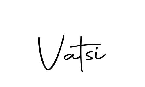 Use a signature maker to create a handwritten signature online. With this signature software, you can design (Autography-DOLnW) your own signature for name Vatsi. Vatsi signature style 10 images and pictures png