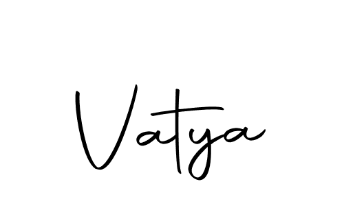 You should practise on your own different ways (Autography-DOLnW) to write your name (Vatya) in signature. don't let someone else do it for you. Vatya signature style 10 images and pictures png