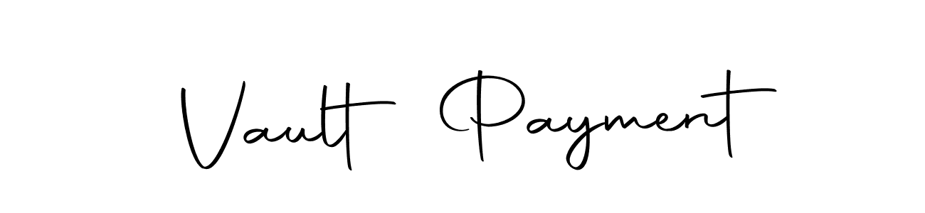 Make a beautiful signature design for name Vault Payment. With this signature (Autography-DOLnW) style, you can create a handwritten signature for free. Vault Payment signature style 10 images and pictures png