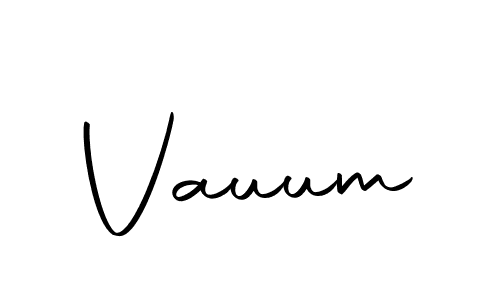 Make a beautiful signature design for name Vauum. With this signature (Autography-DOLnW) style, you can create a handwritten signature for free. Vauum signature style 10 images and pictures png