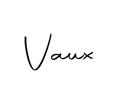 Make a beautiful signature design for name Vaux. Use this online signature maker to create a handwritten signature for free. Vaux signature style 10 images and pictures png