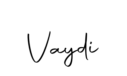 How to make Vaydi name signature. Use Autography-DOLnW style for creating short signs online. This is the latest handwritten sign. Vaydi signature style 10 images and pictures png