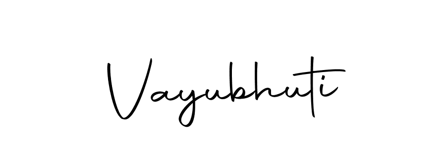 Create a beautiful signature design for name Vayubhuti. With this signature (Autography-DOLnW) fonts, you can make a handwritten signature for free. Vayubhuti signature style 10 images and pictures png