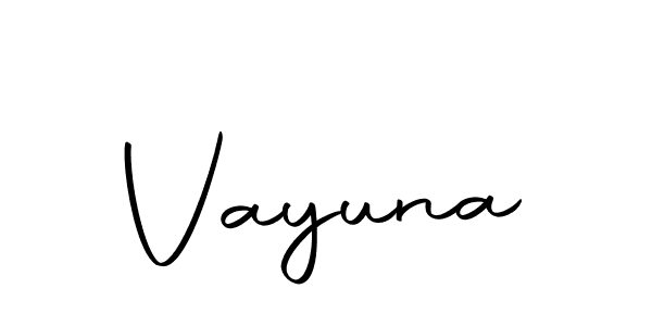 Design your own signature with our free online signature maker. With this signature software, you can create a handwritten (Autography-DOLnW) signature for name Vayuna. Vayuna signature style 10 images and pictures png