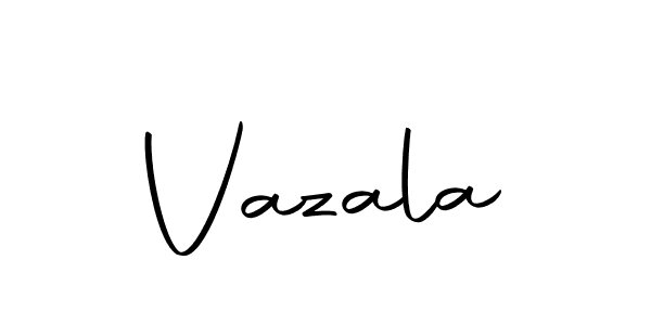 Design your own signature with our free online signature maker. With this signature software, you can create a handwritten (Autography-DOLnW) signature for name Vazala. Vazala signature style 10 images and pictures png