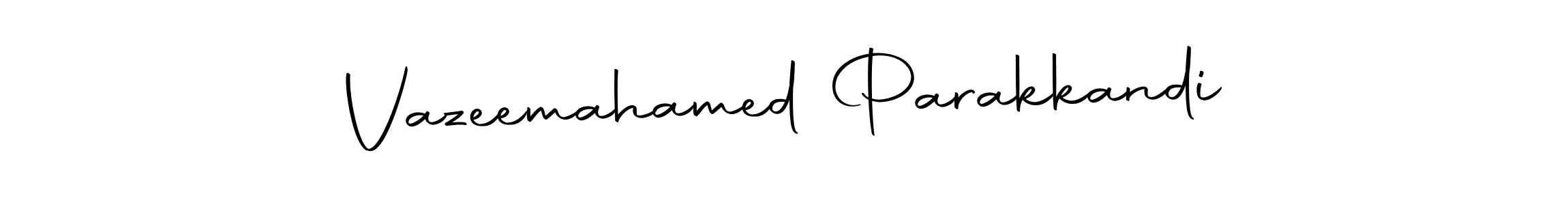 Use a signature maker to create a handwritten signature online. With this signature software, you can design (Autography-DOLnW) your own signature for name Vazeemahamed Parakkandi. Vazeemahamed Parakkandi signature style 10 images and pictures png