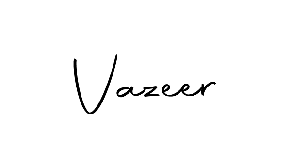 How to make Vazeer signature? Autography-DOLnW is a professional autograph style. Create handwritten signature for Vazeer name. Vazeer signature style 10 images and pictures png