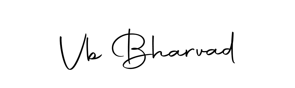 Design your own signature with our free online signature maker. With this signature software, you can create a handwritten (Autography-DOLnW) signature for name Vb Bharvad. Vb Bharvad signature style 10 images and pictures png