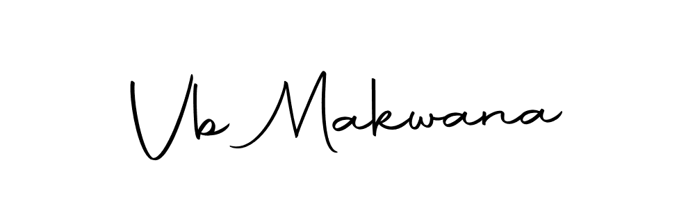 Design your own signature with our free online signature maker. With this signature software, you can create a handwritten (Autography-DOLnW) signature for name Vb Makwana. Vb Makwana signature style 10 images and pictures png