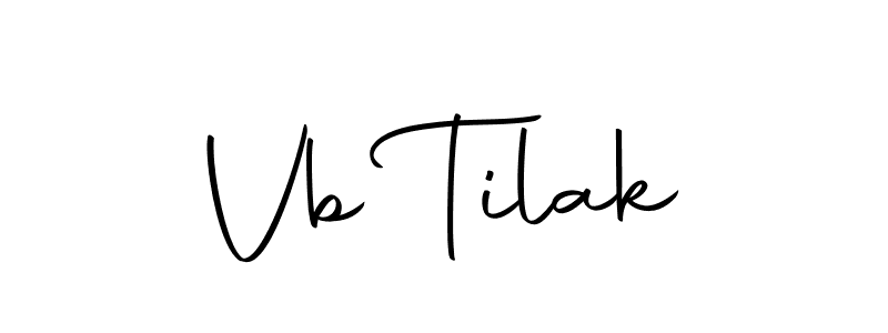 You should practise on your own different ways (Autography-DOLnW) to write your name (Vb Tilak) in signature. don't let someone else do it for you. Vb Tilak signature style 10 images and pictures png