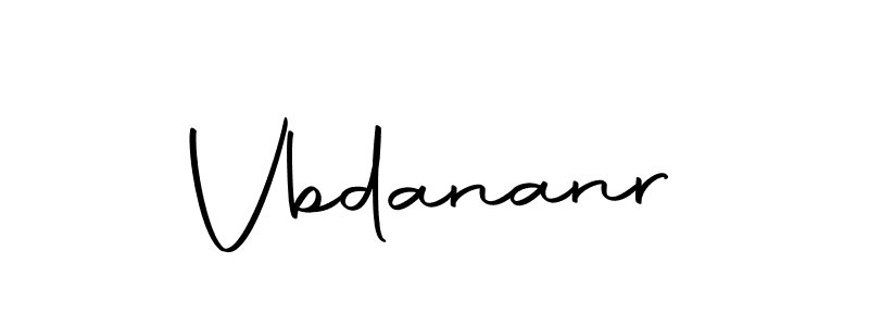 Make a beautiful signature design for name Vbdananr. With this signature (Autography-DOLnW) style, you can create a handwritten signature for free. Vbdananr signature style 10 images and pictures png