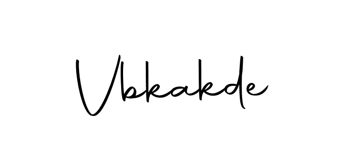 Create a beautiful signature design for name Vbkakde. With this signature (Autography-DOLnW) fonts, you can make a handwritten signature for free. Vbkakde signature style 10 images and pictures png