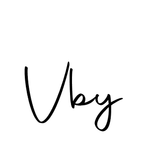 How to make Vby signature? Autography-DOLnW is a professional autograph style. Create handwritten signature for Vby name. Vby signature style 10 images and pictures png