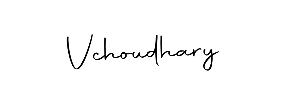 Make a beautiful signature design for name Vchoudhary. Use this online signature maker to create a handwritten signature for free. Vchoudhary signature style 10 images and pictures png