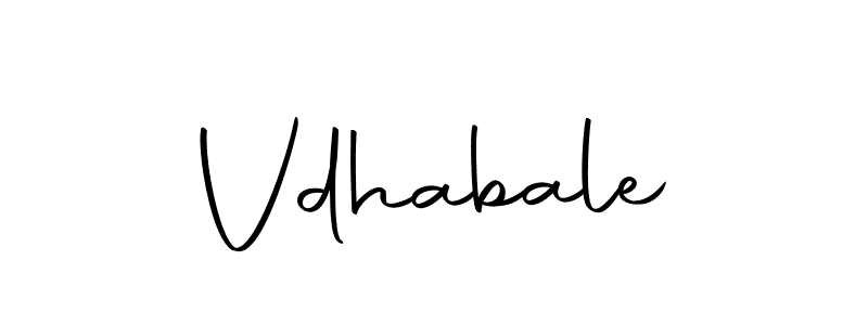 Vdhabale stylish signature style. Best Handwritten Sign (Autography-DOLnW) for my name. Handwritten Signature Collection Ideas for my name Vdhabale. Vdhabale signature style 10 images and pictures png