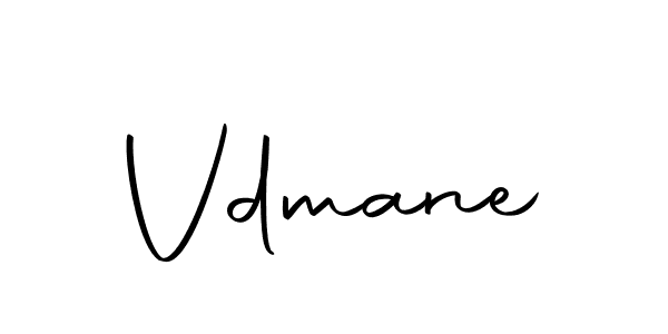 Create a beautiful signature design for name Vdmane. With this signature (Autography-DOLnW) fonts, you can make a handwritten signature for free. Vdmane signature style 10 images and pictures png