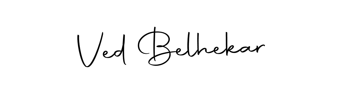 You should practise on your own different ways (Autography-DOLnW) to write your name (Ved Belhekar) in signature. don't let someone else do it for you. Ved Belhekar signature style 10 images and pictures png