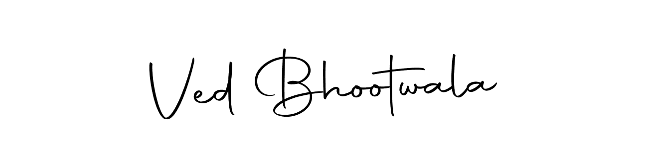 Ved Bhootwala stylish signature style. Best Handwritten Sign (Autography-DOLnW) for my name. Handwritten Signature Collection Ideas for my name Ved Bhootwala. Ved Bhootwala signature style 10 images and pictures png