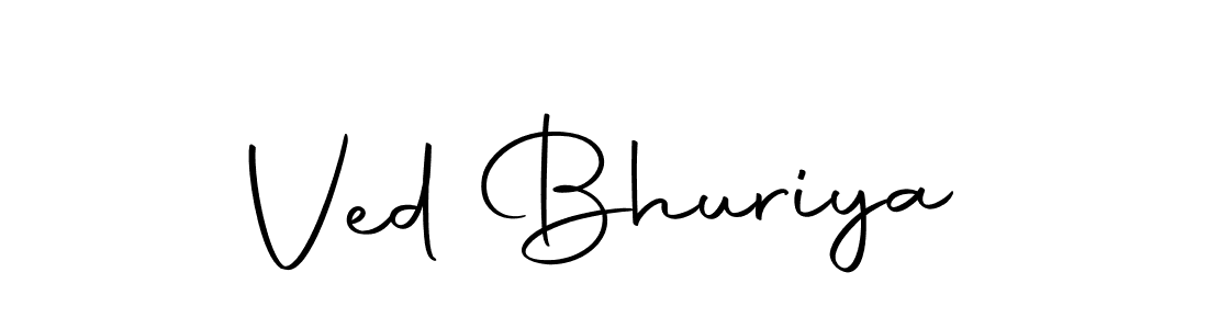 Also we have Ved Bhuriya name is the best signature style. Create professional handwritten signature collection using Autography-DOLnW autograph style. Ved Bhuriya signature style 10 images and pictures png