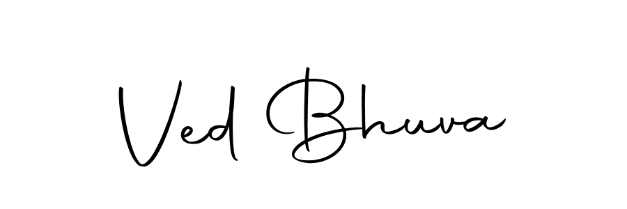 Ved Bhuva stylish signature style. Best Handwritten Sign (Autography-DOLnW) for my name. Handwritten Signature Collection Ideas for my name Ved Bhuva. Ved Bhuva signature style 10 images and pictures png