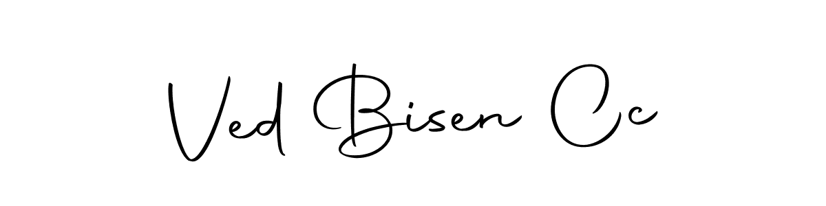 You should practise on your own different ways (Autography-DOLnW) to write your name (Ved Bisen Cc) in signature. don't let someone else do it for you. Ved Bisen Cc signature style 10 images and pictures png