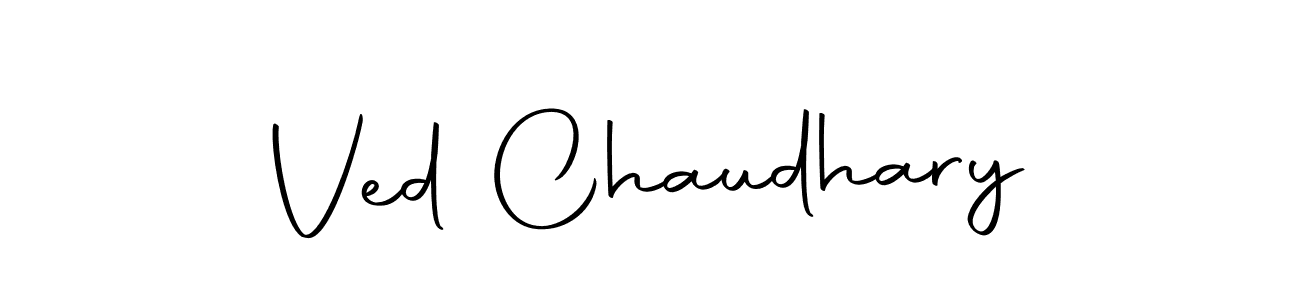 Ved Chaudhary stylish signature style. Best Handwritten Sign (Autography-DOLnW) for my name. Handwritten Signature Collection Ideas for my name Ved Chaudhary. Ved Chaudhary signature style 10 images and pictures png