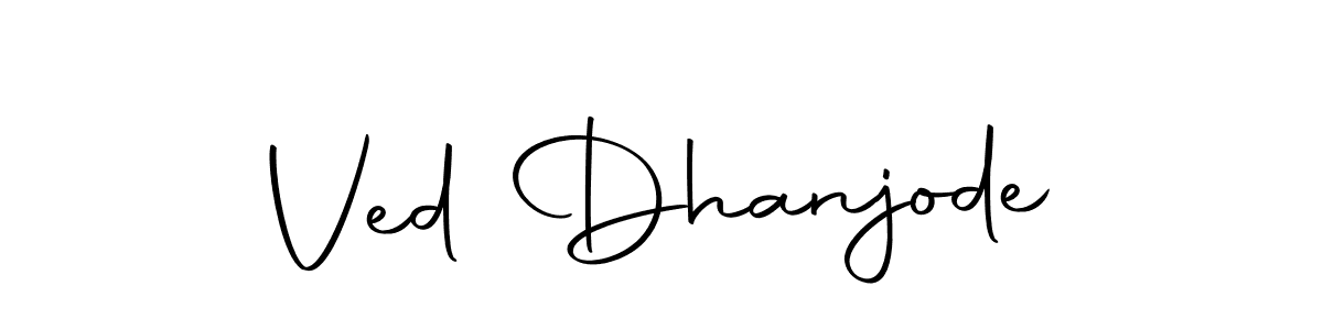 Use a signature maker to create a handwritten signature online. With this signature software, you can design (Autography-DOLnW) your own signature for name Ved Dhanjode. Ved Dhanjode signature style 10 images and pictures png