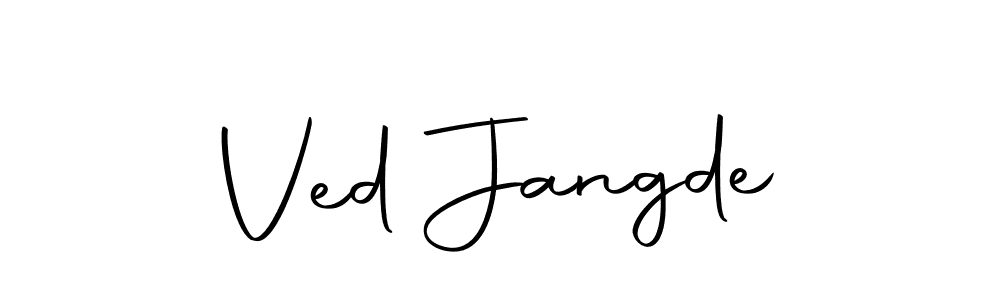 Make a short Ved Jangde signature style. Manage your documents anywhere anytime using Autography-DOLnW. Create and add eSignatures, submit forms, share and send files easily. Ved Jangde signature style 10 images and pictures png