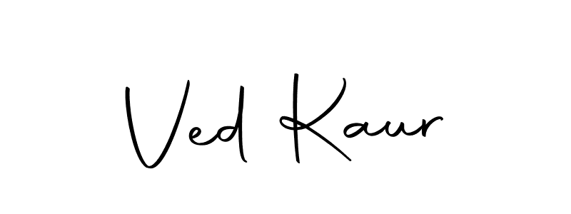 Design your own signature with our free online signature maker. With this signature software, you can create a handwritten (Autography-DOLnW) signature for name Ved Kaur. Ved Kaur signature style 10 images and pictures png