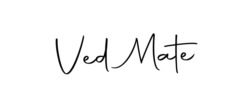 It looks lik you need a new signature style for name Ved Mate. Design unique handwritten (Autography-DOLnW) signature with our free signature maker in just a few clicks. Ved Mate signature style 10 images and pictures png