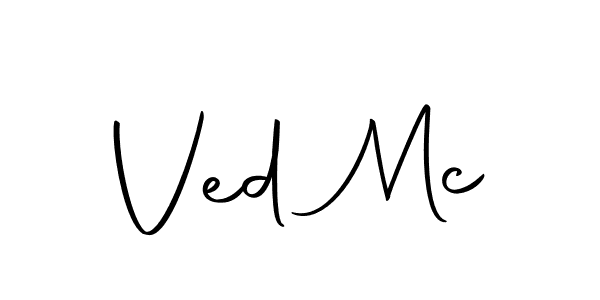 Make a beautiful signature design for name Ved Mc. Use this online signature maker to create a handwritten signature for free. Ved Mc signature style 10 images and pictures png