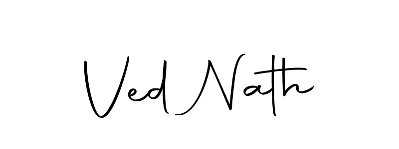 The best way (Autography-DOLnW) to make a short signature is to pick only two or three words in your name. The name Ved Nath include a total of six letters. For converting this name. Ved Nath signature style 10 images and pictures png