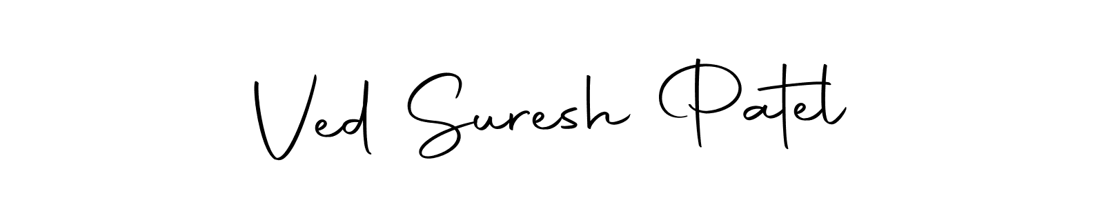 You should practise on your own different ways (Autography-DOLnW) to write your name (Ved Suresh Patel) in signature. don't let someone else do it for you. Ved Suresh Patel signature style 10 images and pictures png